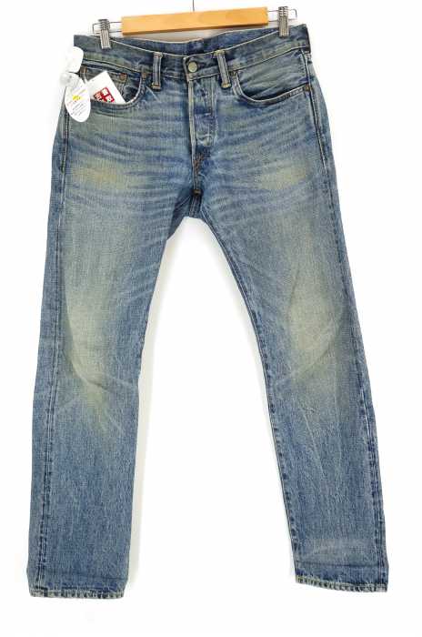 RRL RALPH LAUREN （ダブルアールエル ラルフローレン） slim fit ひげダメージ加工デニムパンツ メンズ パンツ