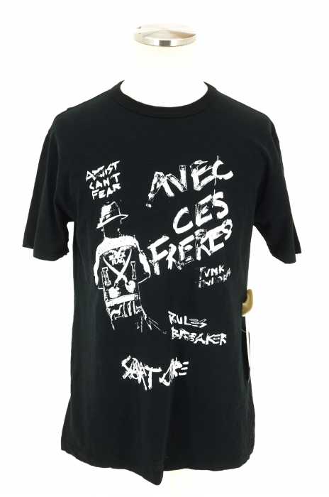 ARTCOMESFIRST アートカムズファースト ダメージ加工 Tシャツ L ART COMES FIRST (アートカムズファースト) プリントTシャツ メンズ