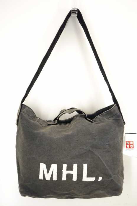 MHL. (エムエイチエル) ロゴキャンバスショルダーバッグ メンズ バッグ