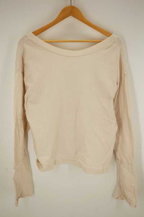 6(ROKU) BEAUTY&YOUTH UNITED ARROWS(ロクビューティーアンドユースユナイテッドアローズ) FLARE SLEEVE BACK OPEN NECK PULLOVER フレアスリーブバックオープンネックプルオーバー レディース トップス