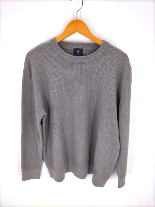 H&M（エイチアンドエム） コットンローゲージニット メンズ トップス