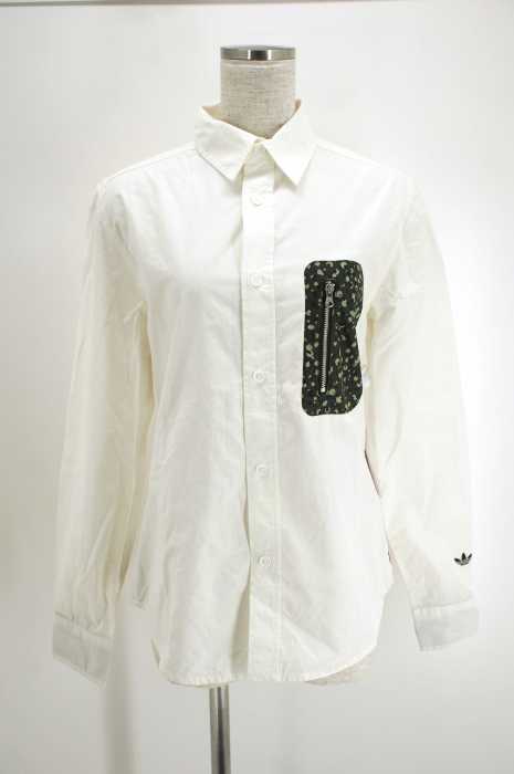 adidas Originals （アディダスオリジナルス） Adventure Zip Pocket Button Down シャツ レディース トップス