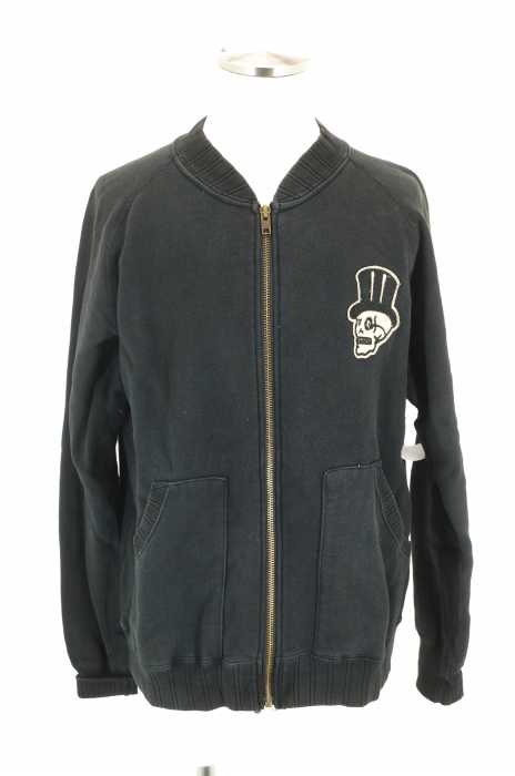 Schott （ショット） スカルワッペン付き ジップアップブルゾン メンズ アウター