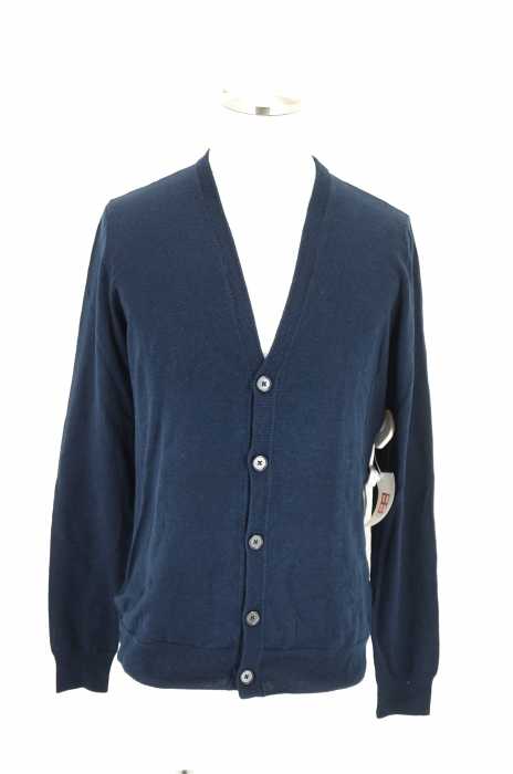 Martin Margiela （マルタンマルジェラ） カーフスウェードエルボーパッチ　コットン×ウールカーディガン メンズ トップス