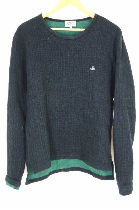 Vivienne Westwood MAN(ヴィヴィアンウエストウッドマン) オーブ刺繍ワッフル地リラックスロングスリーブTシャツ メンズ トップス