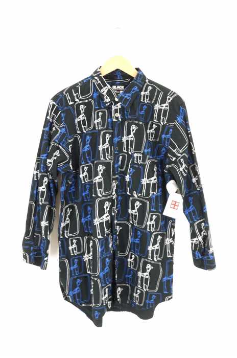 BLACK COMME des GARCONS （ブラックコムデギャルソン） AD2014 総柄シャツ メンズ トップス