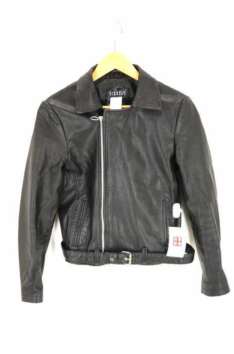 CLAUDIE PIERLOT(クローディピエルロ) ラムレザーダブルライダースジャケット レディース アウター