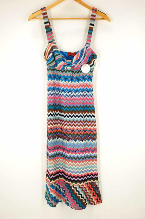 MISSONI（ミッソーニ） マルチカラーノースリーブニットワンピース レディース ワンピース