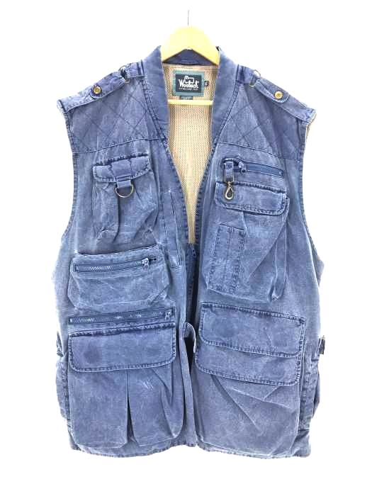 フィッシング Woolrich フィッシングベスト WJVE0016 カーキ サイズL
