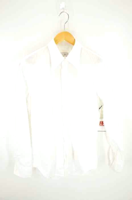 Maison Margiela（メゾンマルジェラ） 14 ホワイト ポプリン スリムフィット シャツ メンズ トップス