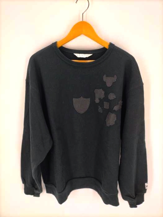 R.M GANG(アールエムギャング) 20AW ワッペンパッチワーク クルーネックスウェット メンズ トップス