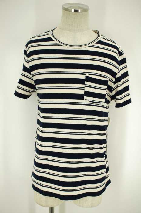 A.P.C. （アーペーセー） コットンボーダーポケットTシャツ メンズ トップス