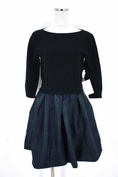 UNITED ARROWS green label relaxing （ユナイテッドアローズグリーンレーベルリラクシング） 切替チェックワンピース レディース トップス