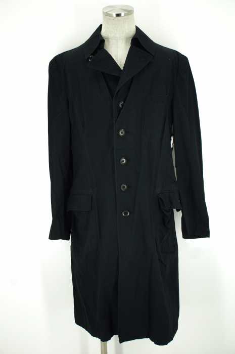 Yohji Yamamoto POUR HOMME （ヨウジヤマモトプールオム） コットンロングコート メンズ アウター