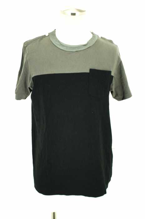 Sacai (サカイ) バイカラーパネル切替Tシャツ メンズ トップス