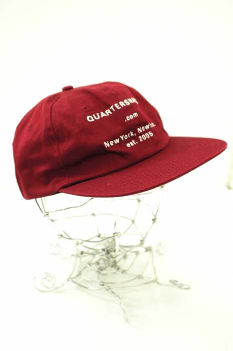 QUARTERSNACKS(クウォータースナックス) 「DOT COM HAT」ロゴ刺繍ジェットキャップ メンズ 帽子
