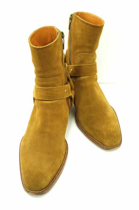 SAINT LAURENT PARIS (サンローランパリ) Suede ring boots リングブーツ メンズ シューズ