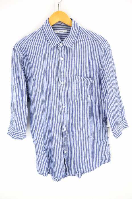relume JOURNAL STANDARD （レリューム ジャーナルスタンダード） LINENサキゾメ 7分袖シャツ メンズ トップス