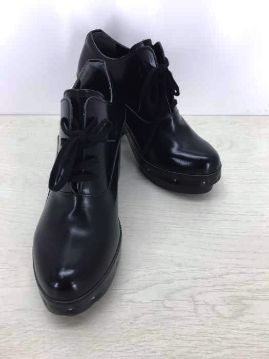 COMME des GARCONS(コムデギャルソン) レザー厚底ブーティ レディース シューズ