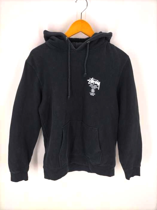 Stussy(ステューシー) ワールドツアーロゴ プルオーバーパーカ メンズ トップス