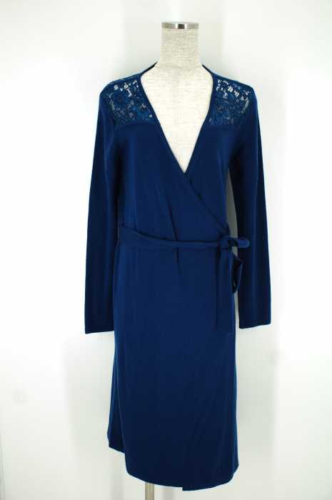 DVF STUDIO() レース切替ウールカーディガン レディース トップス