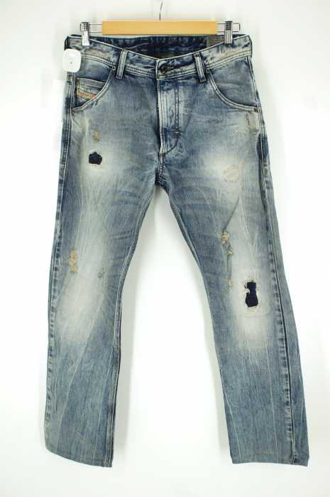 DIESEL （ディーゼル） KROOLEY ダメージ加工デニムパンツ メンズ パンツ