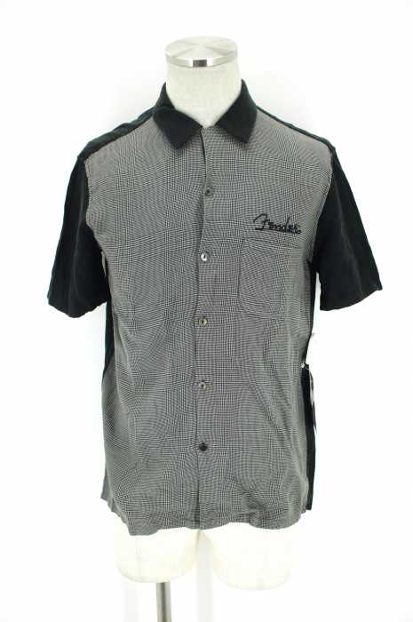 LAD MUSICIAN × FENDER U.S.A.　 BOWLING SHIRT FENDER　ポイント刺繍ボーリングシャツ メンズ トップス