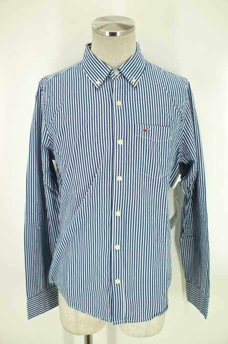 Hollister （ホリスター） ストライプ柄ボタンダウンシャツ メンズ トップス