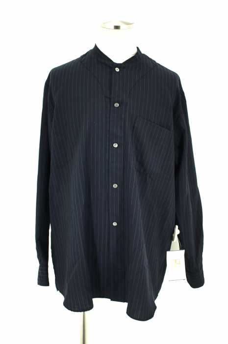 COMME des GARCONS SHIRT （コムデギャルソンシャツ） ウールギャバジンストライプベースボールシャツ メンズ トップス