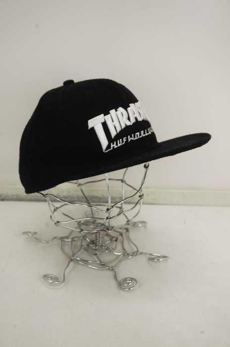 HUF × THRASHER (ハフ × スラッシャー) ロゴ刺繍 キャップ メンズ 帽子