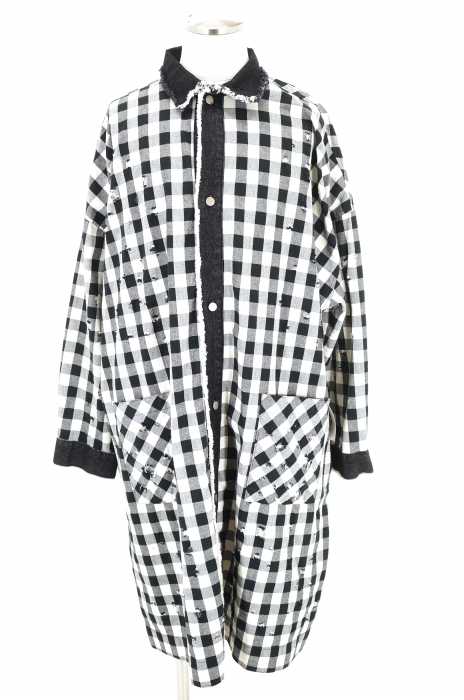 Flap Stack (フラップスタック) LongCheck Shirts メンズ トップス