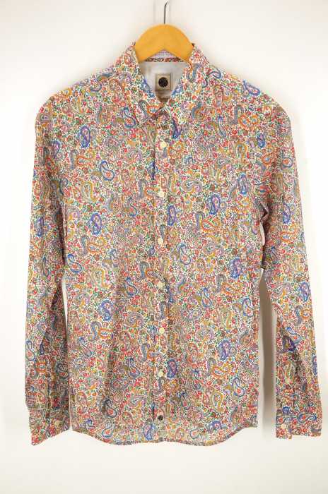 Pretty Green（プリティーグリーン） LS CALBOURNEプリント BD シャツ メンズ トップス