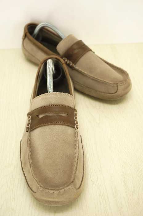 UGG （アグ） レザー切替スウェードデッキシューズ メンズ シューズ