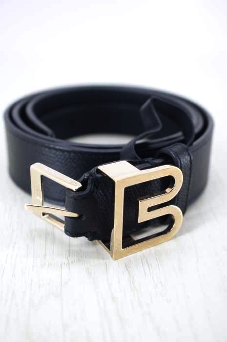 BALENCIAGA（バレンシアガ） ロゴバックルレザーベルト メンズ ファッション雑貨