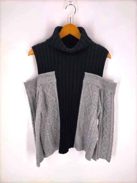 EMODA(エモダ) 20AW オープンショルダーケーブルニット レディース トップス
