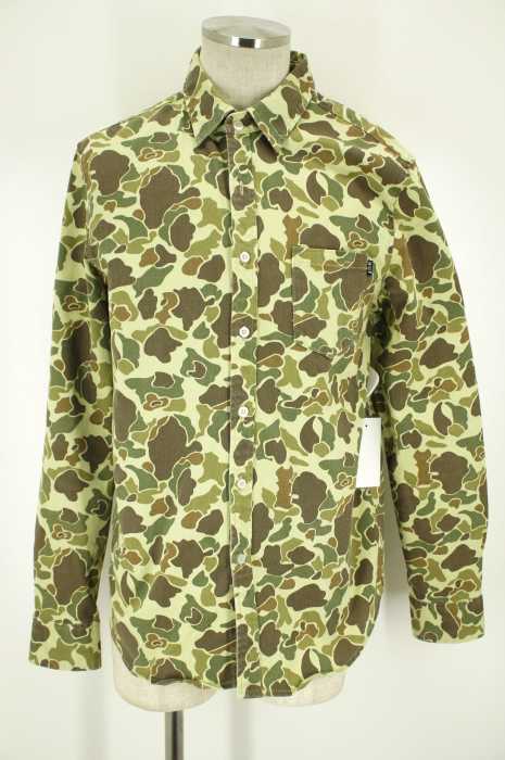 HUF (ハフ) カモ柄長袖シャツ メンズ トップス
