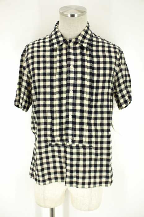 soe shirts （ソーイシャツ） ギンガムチェックプリーツシャツ メンズ トップス