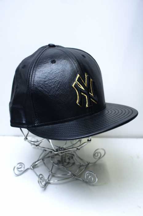 NEW ERA (ニューエラ) レザーベースボールキャップ メンズ 帽子