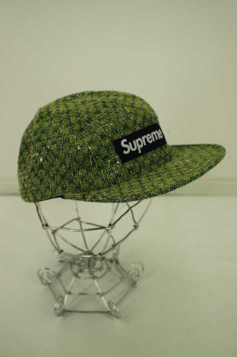 Supreme （シュプリーム） Bright Tweed Camp Cap ツイード ボックスロゴ キャップ メンズ 帽子