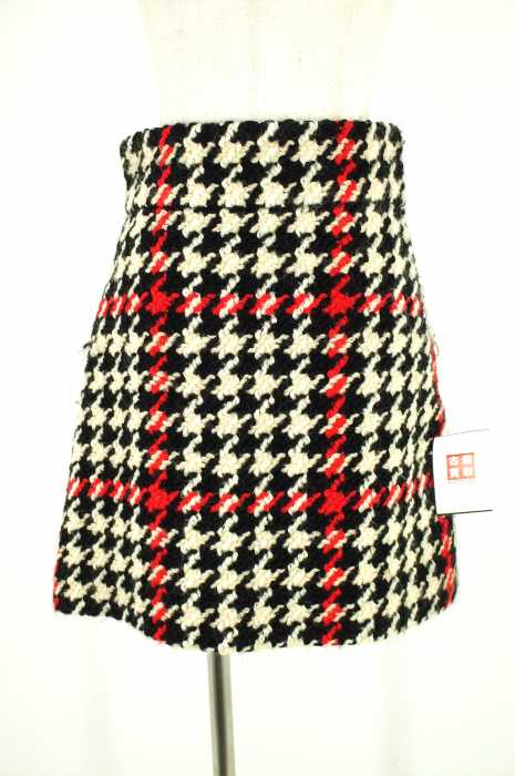 miu miu （ミュウミュウ） ビッグ千鳥柄ヴァージンウール レディース スカート