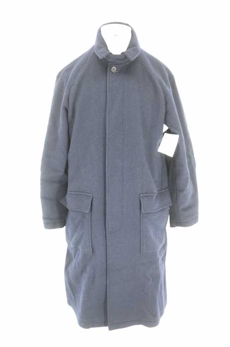 KATHARINE HAMNETT LONDON （キャサリンハムネットロンドン） ナイロンウール メルトン ステンカラーコート メンズ アウター