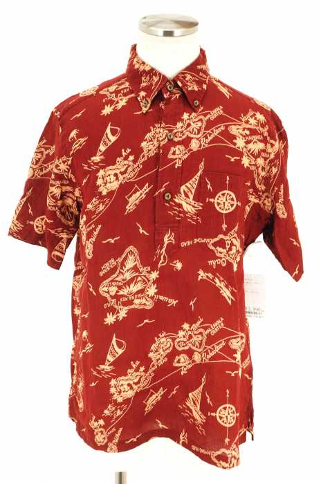SUN SURF （サンサーフ） HAWAII ATLAS  総柄プルオーバー半袖リネンシャツ メンズ トップス