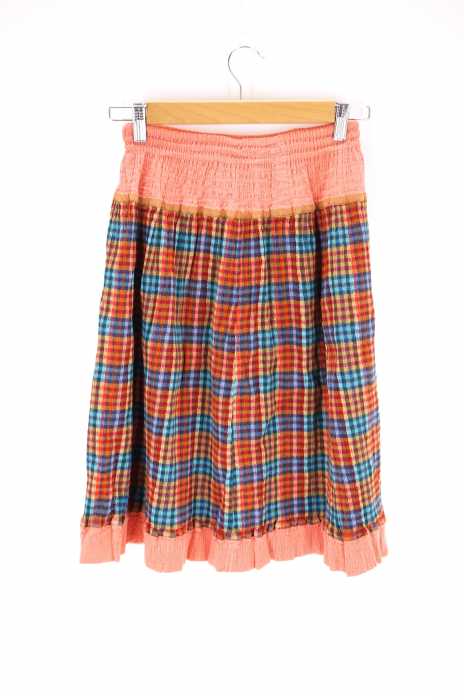 TSUMORI CHISATO （ツモリチサト） ラメ糸入りチェックスカート レディース スカート
