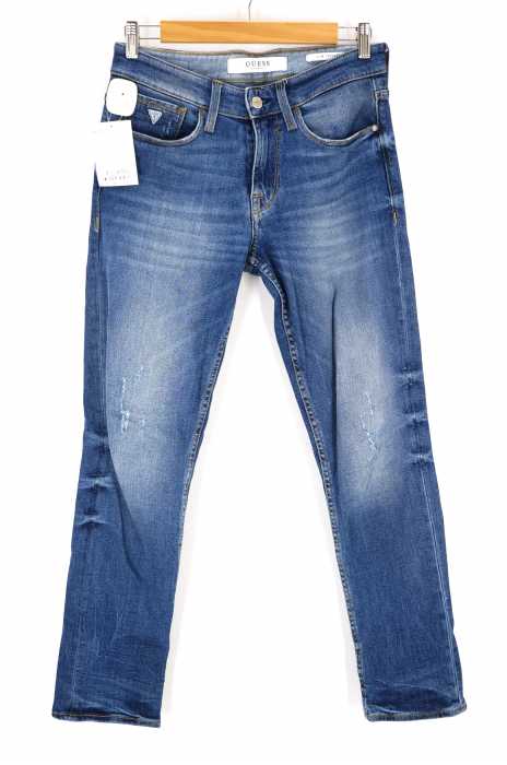 GUESS(ゲス) ダメージ加工スキニーデニムパンツ メンズ パンツ
