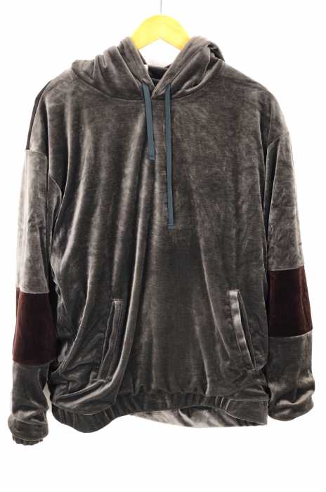 MR.GENTLEMAN （ミスタージェントルマン） VELOUR HOODIE ベロアフーディ メンズ トップス
