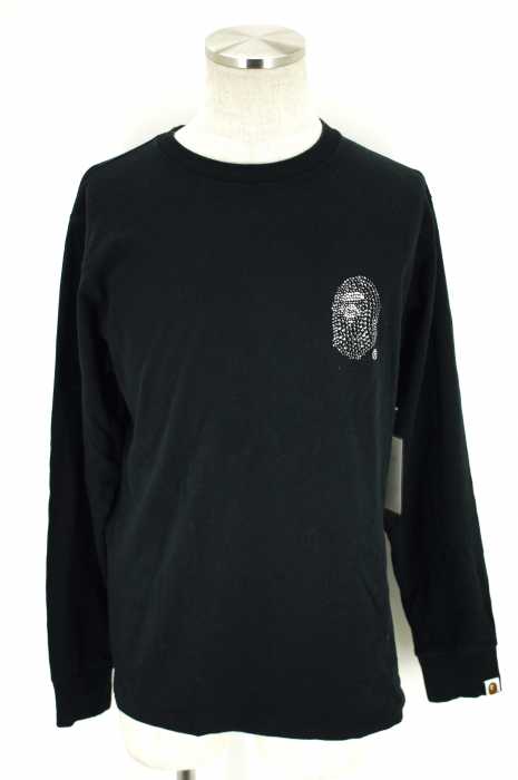 BAPE by A BATHING APE (アベイシングエイプ) リンストーンロングTシャツ メンズ トップス