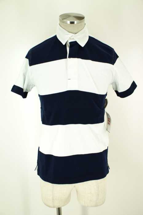 FACADE GREEN UNITED ARROWS green label relaxing （ファサードグリーンユナイテッドアローズグリーンレーベルリラクシング） 半袖ボーダーポロシャツ メンズ トップス