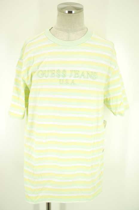 GUESS （ゲス） クルーネックボーダー　Tシャツ メンズ トップス