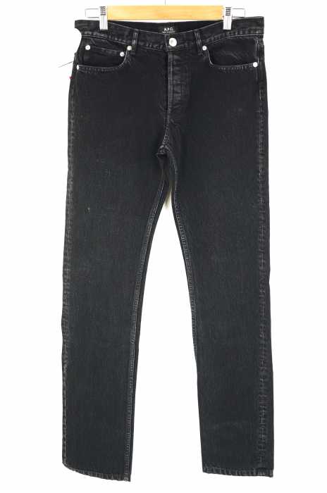 A.P.C. (アーペーセー) PETIT STANDARD JEAN DROIT ETROIT ブラックデニム メンズ パンツ