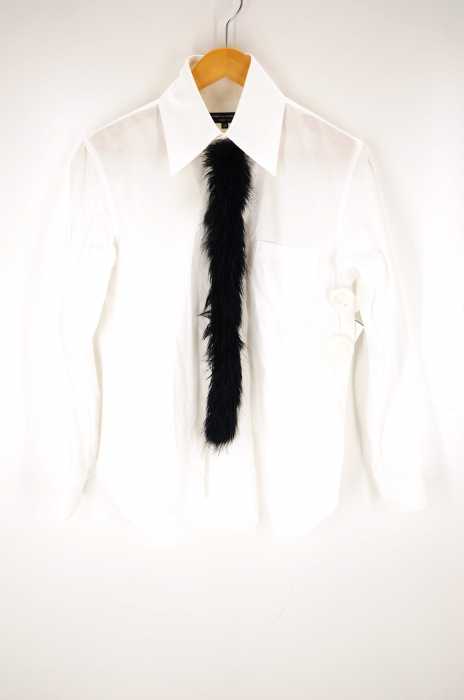 COMME des GARCONS HOMME PLUS （コムデギャルソンオムプリュス） AD2010 10AW Protection期 フロントファーデザインコットンシャツ メンズ トップス